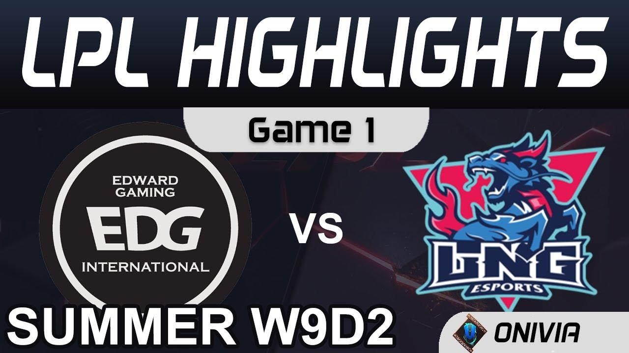 EDG vs LNG Highlights Game 1 LPL Summer Season 2020 W9D2 EDward Gaming vs LNG Esports by Onivia thumbnail