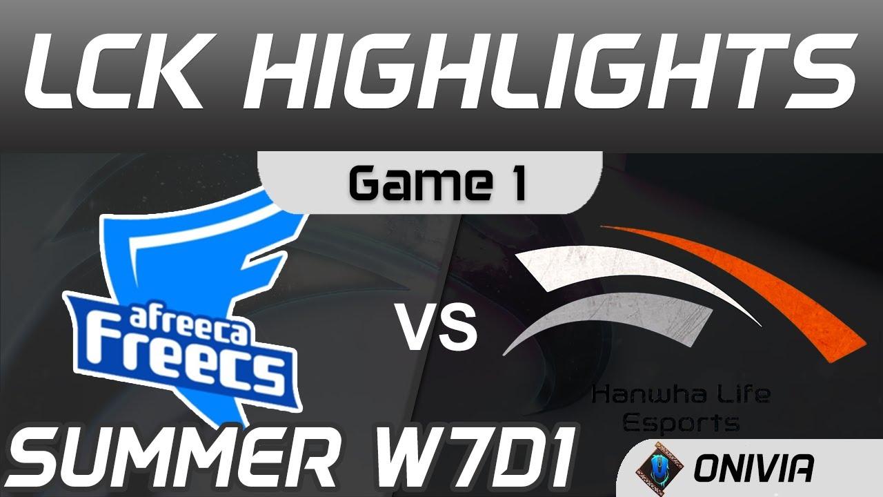 AF vs HLE Highlights Game 1 LCK Summer Season 2020 W7D1 Afreeca Freecs vs Hanwha Life Esports by Oni thumbnail