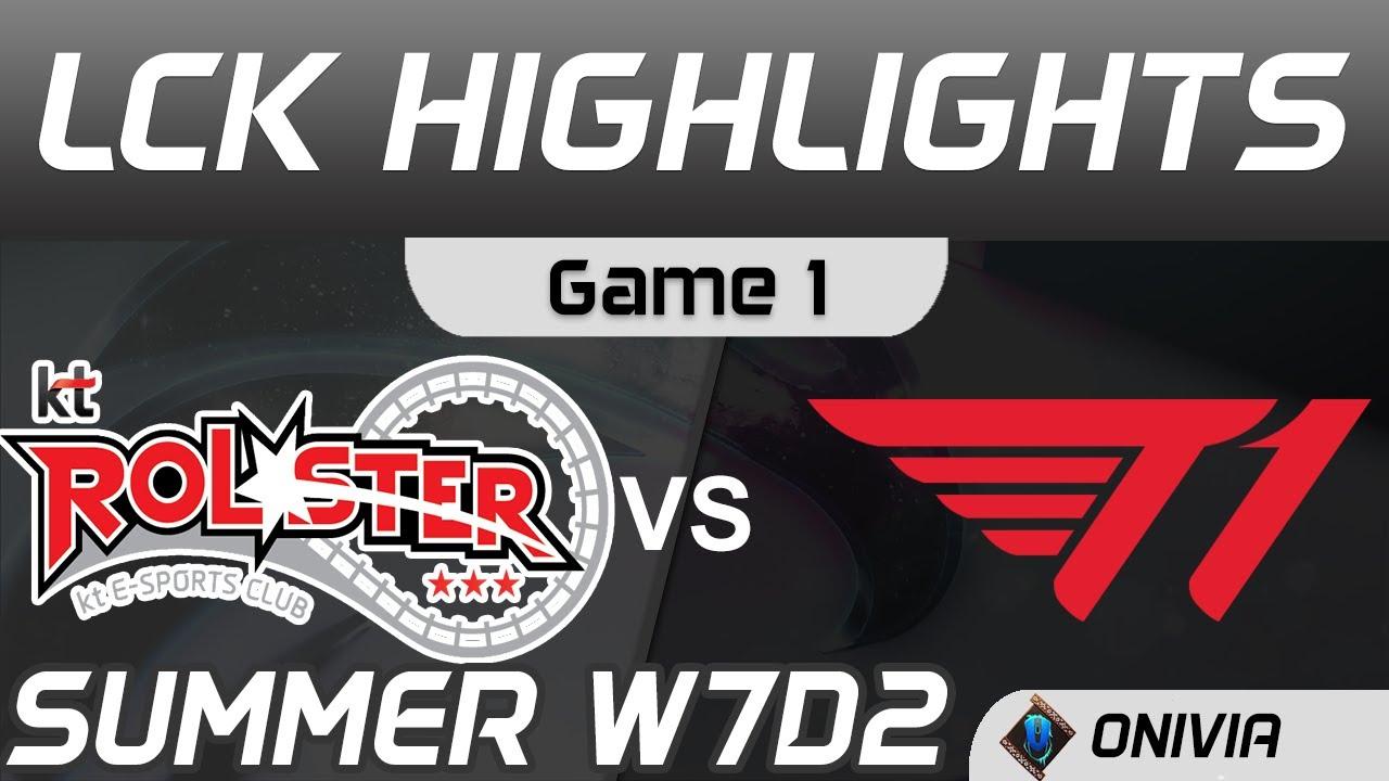 KT vs T1 Highlights Game 1 LCK Summer Season 2020 W7D2 KT Rolster vs T1 by Onivia thumbnail