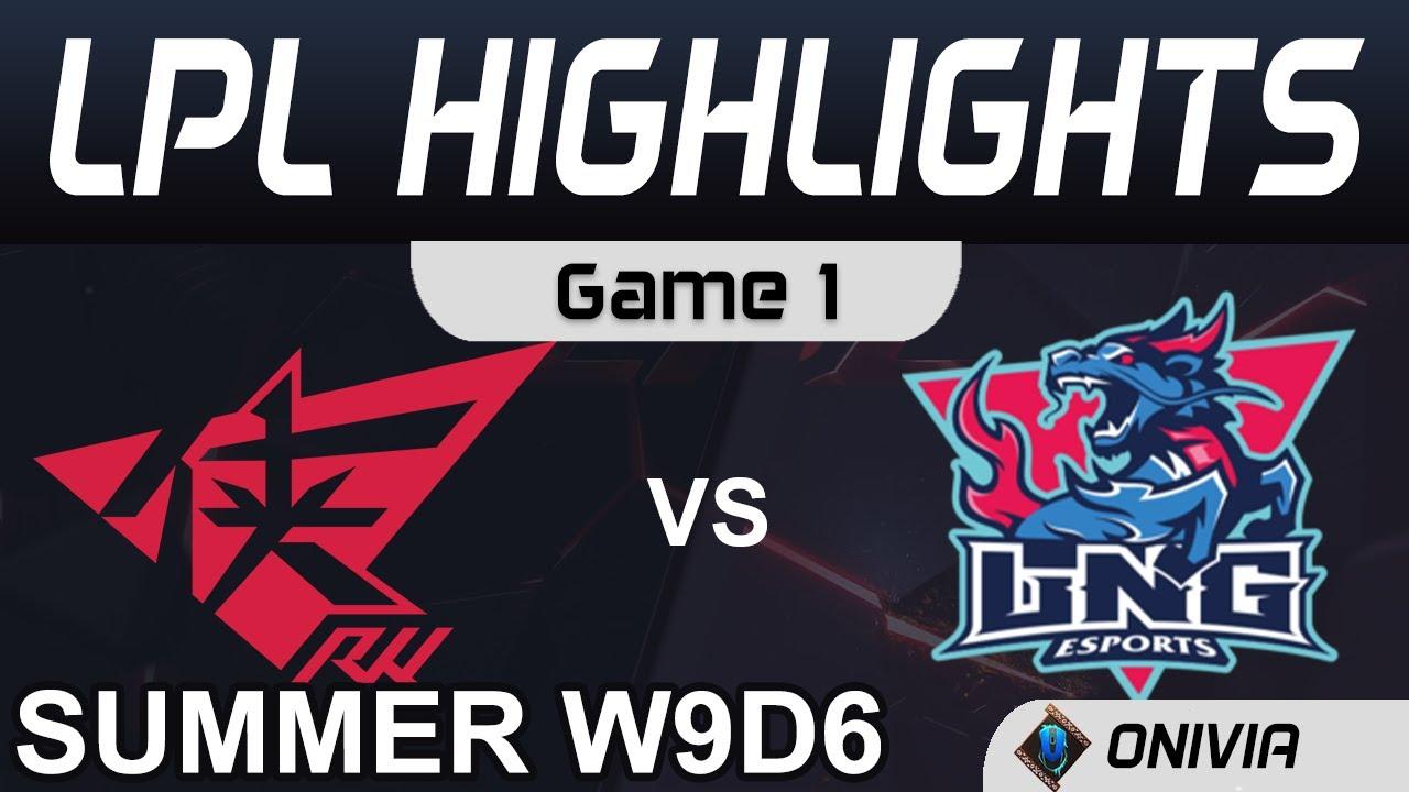 RW vs LNG Highlights Game 1 LPL Summer Season 2020 W9D6 Rogue Warriors vs LNG Esports by Onivia thumbnail