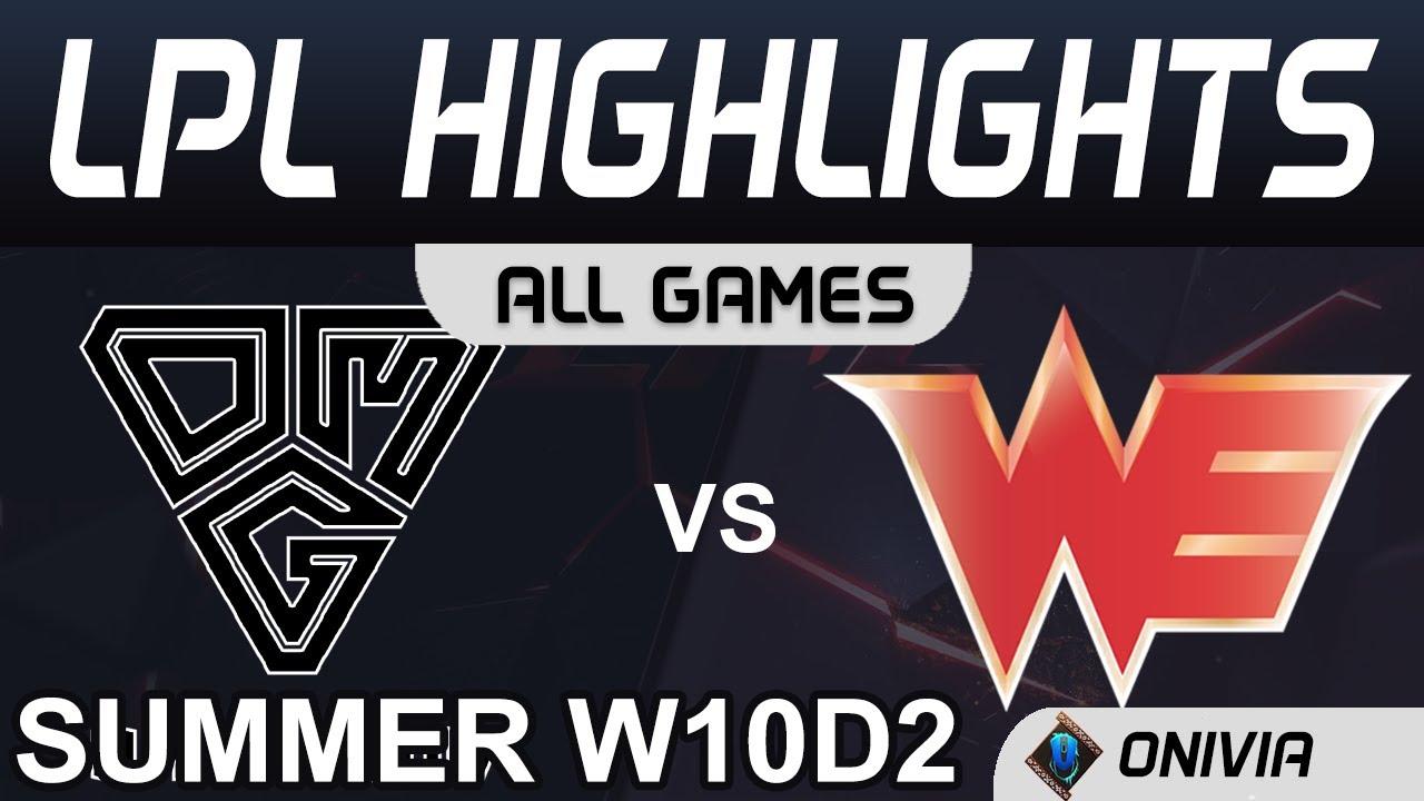 OMG vs WE Highlights ALL GAMES LPL Summer Season 2020 W10D2 Oh My God vs Team WE by Onivia thumbnail