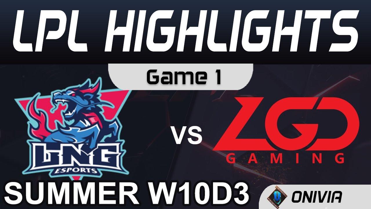 LNG vs LGD Highlights Game 1 LPL Summer Season 2020 W10D3 LNG Esports vs LGD Gaming by Onivia thumbnail