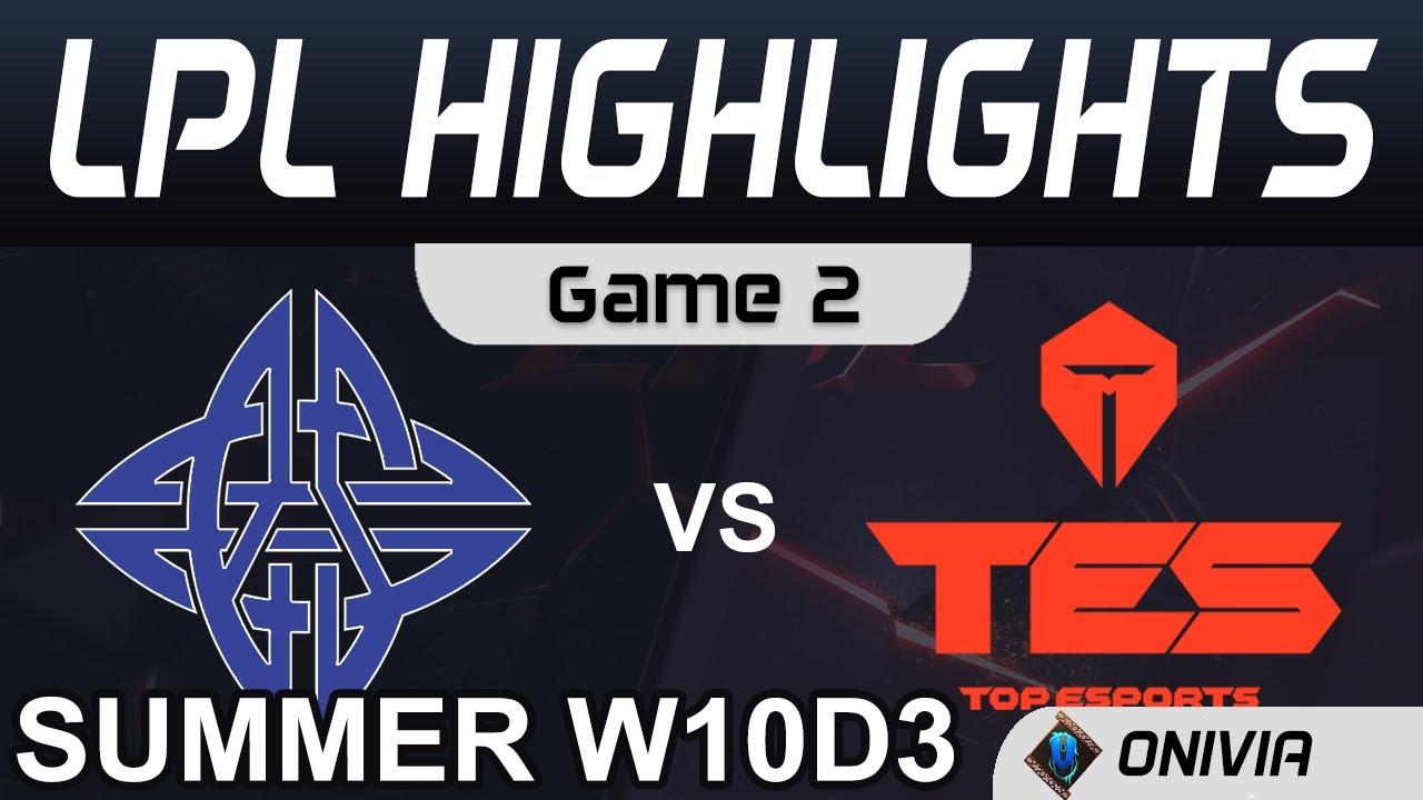 ES vs TES Highlights Game 2 LPL Summer Season 2020 W10D3 eStar Gaming vs Top Esports by Onivia thumbnail