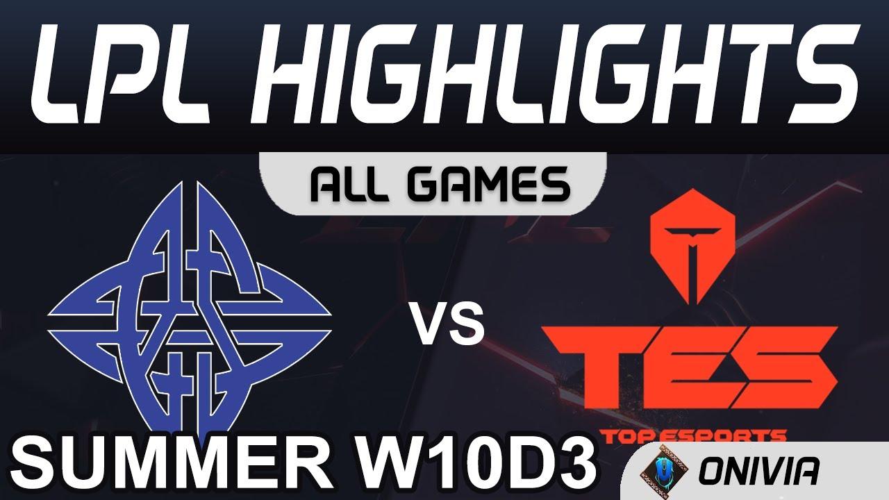 ES vs TES Highlights ALL GAMES LPL Summer Season 2020 W10D3 eStar Gaming vs Top Esports by Onivia thumbnail