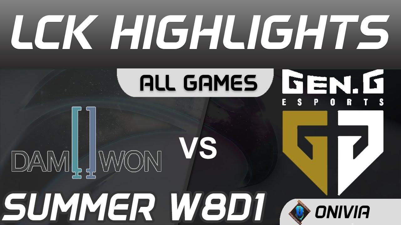 DWG vs GEN Highlights ALL GAMES LCK Summer Season 2020 W8D1 DAMWON Gaming vs Gen G by Onivia thumbnail