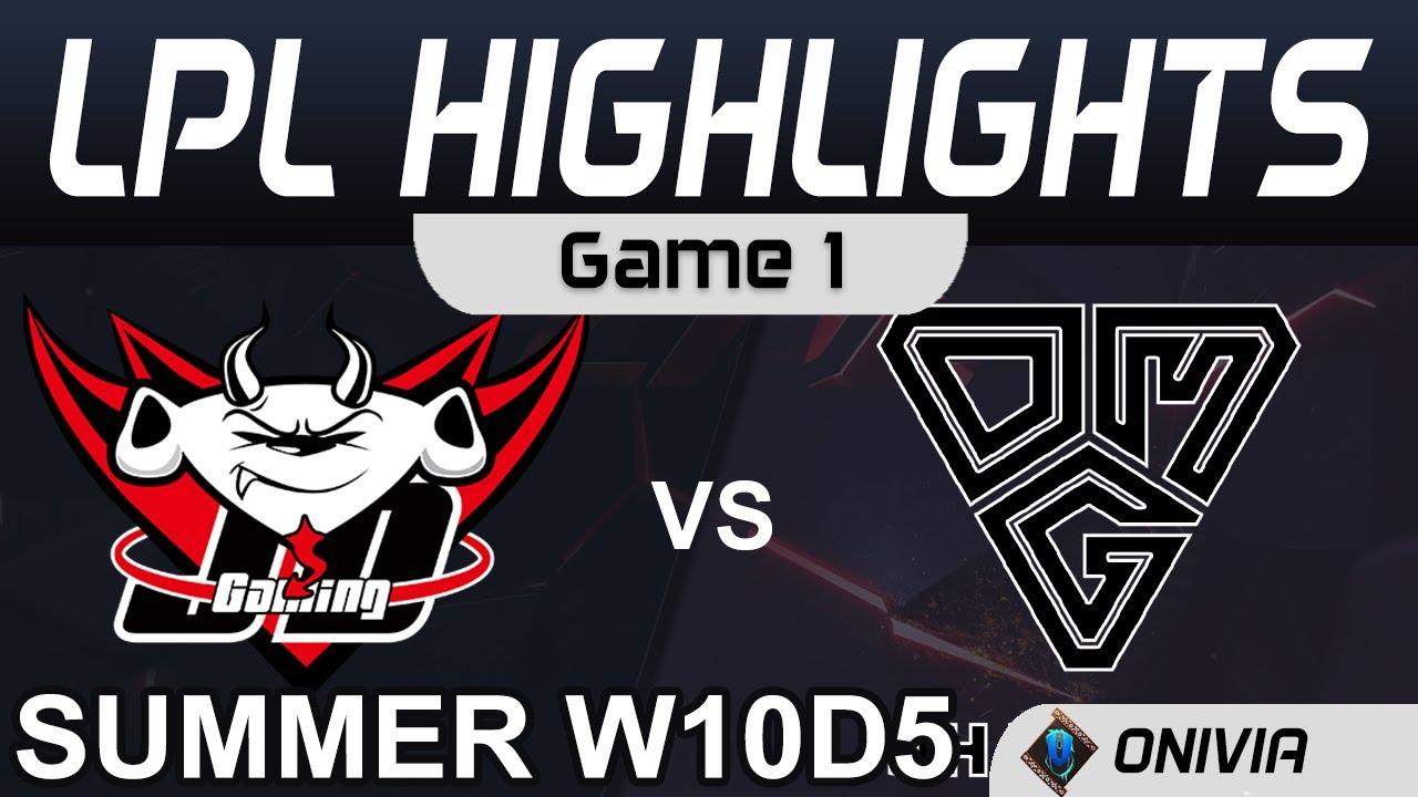 JDG vs OMG Highlights Game 1 LPL Summer Season 2020 W10D5 JD Gaming vs Oh My God by Onivia thumbnail