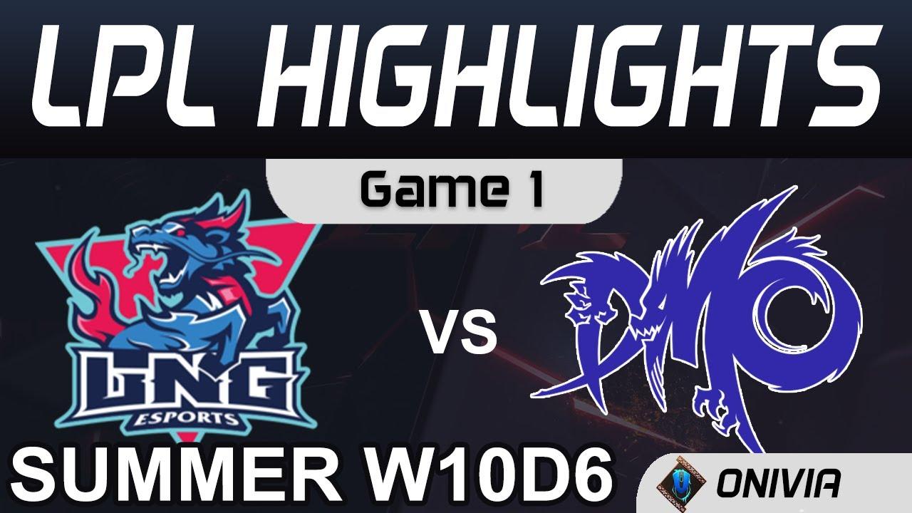 LNG vs DMO Highlights Game 1 LPL Summer Season 2020 W10D6 LNG Esports vs Dominus Esports by Onivia thumbnail