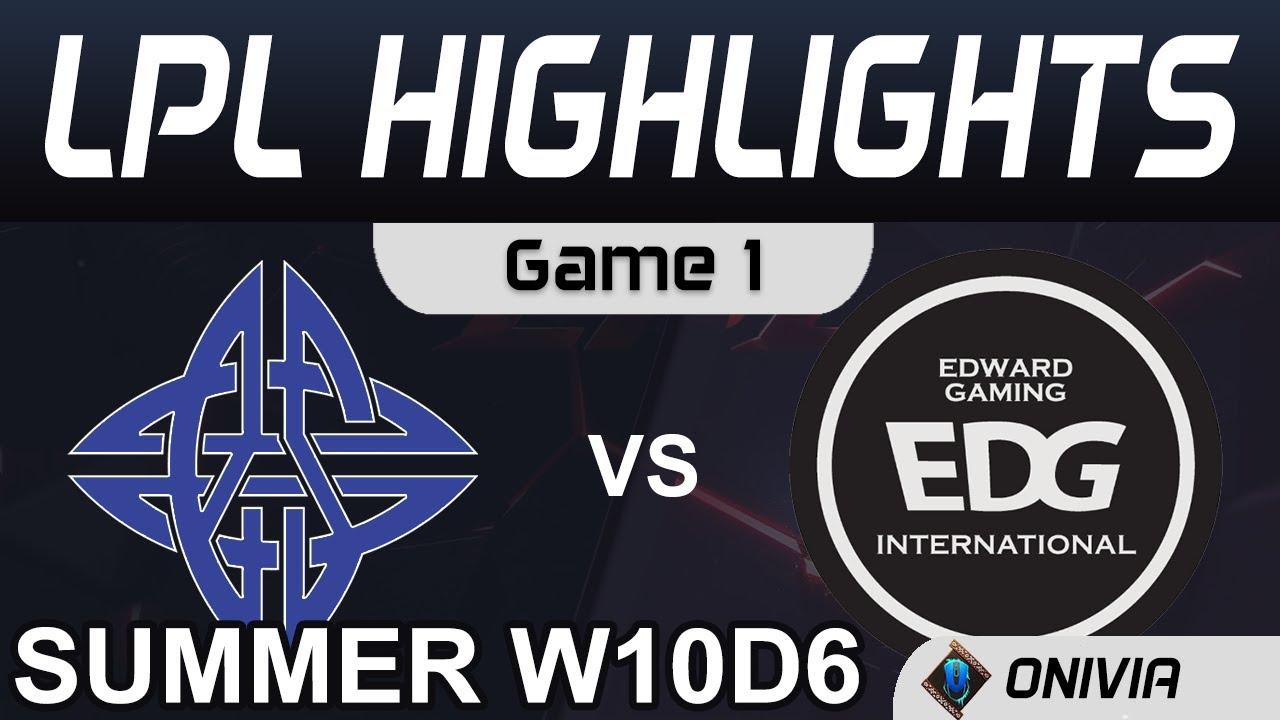 ES vs EDG Highlights Game 1 LPL Summer Season 2020 W10D6 eStar Gaming vs EDward Gaming by Onivia thumbnail