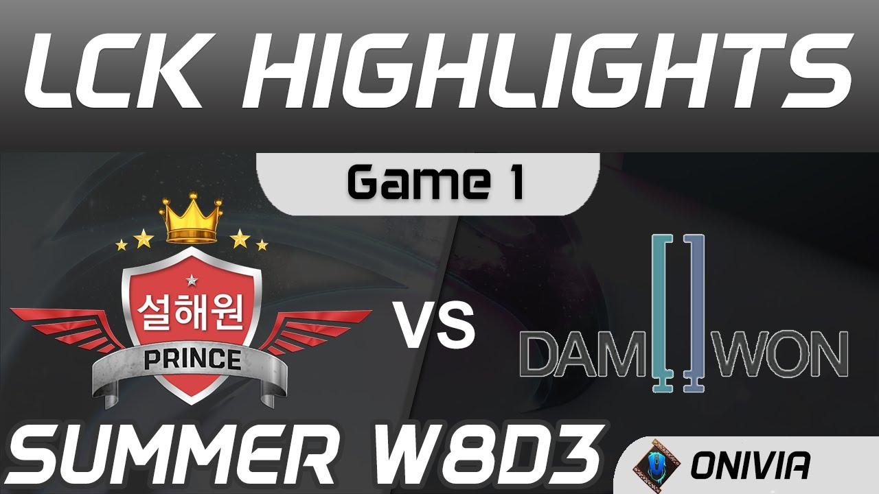 SP vs DWG Highlights Game 1 LCK Summer Season 2020 W8D3 SeolHaeOne Prince vs DAMWON Gaming by Onivia thumbnail