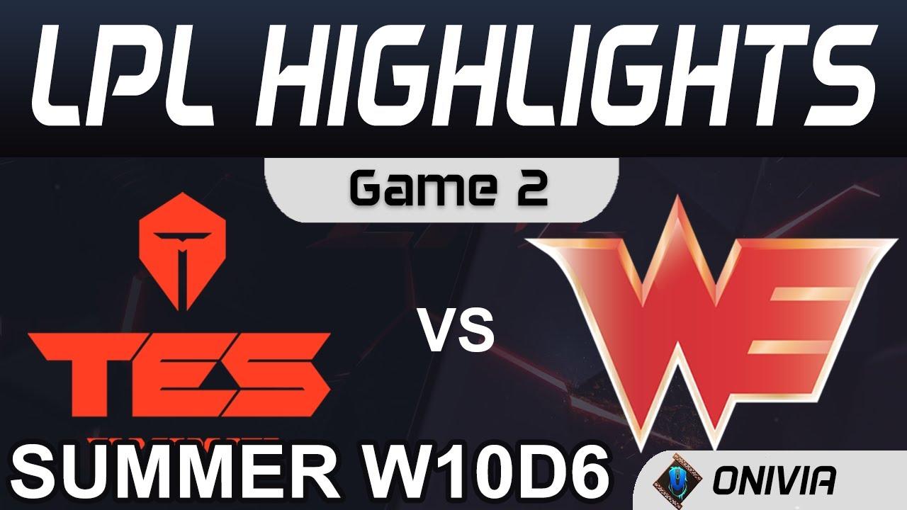 TES vs WE Highlights Game 2 LPL Summer Season 2020 W10D6 Top Esports vs Team WE by Onivia thumbnail