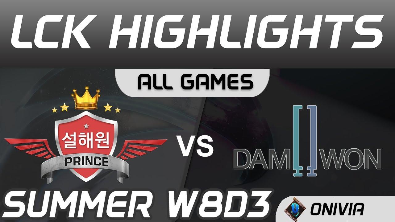 SP vs DWG Highlights ALL GAMES LCK Summer Season 2020 W8D3 SeolHaeOne Prince vs DAMWON Gaming by Oni thumbnail