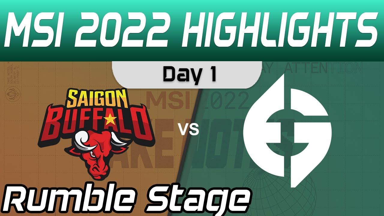 SGB vs EG Highlights Day 1 MSI 2022 Rumble Stage Saigon Buffalo vs Evil Geniuses by Onivia thumbnail