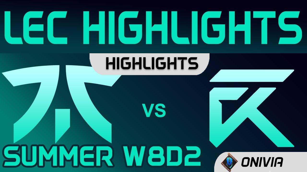 FNC vs XL Highlights W8D2 LEC Summer 2020 Fnatic vs Excel Esports by Onivia thumbnail