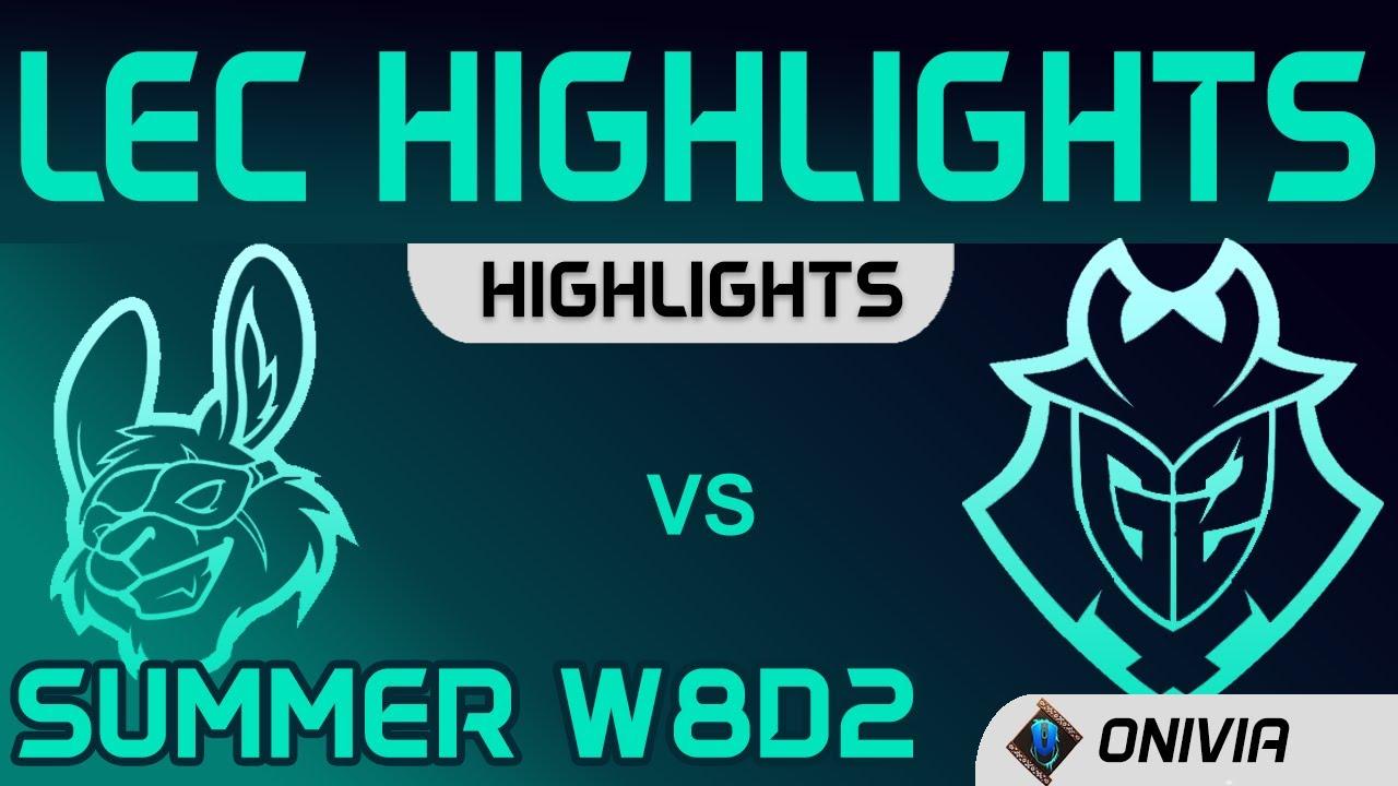 MSF vs G2 Highlights W8D2 LEC Summer 2020 Misfits Gaming vs G2 Esports by Onivia thumbnail