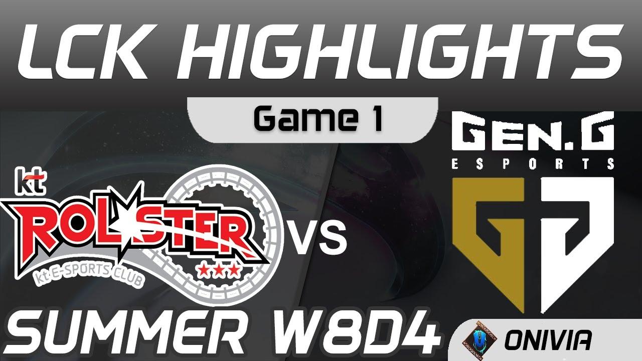 KT vs GEN Highlights Game 1 LCK Summer Season 2020 W8D4 KT Rolster vs Gen G by Onivia thumbnail