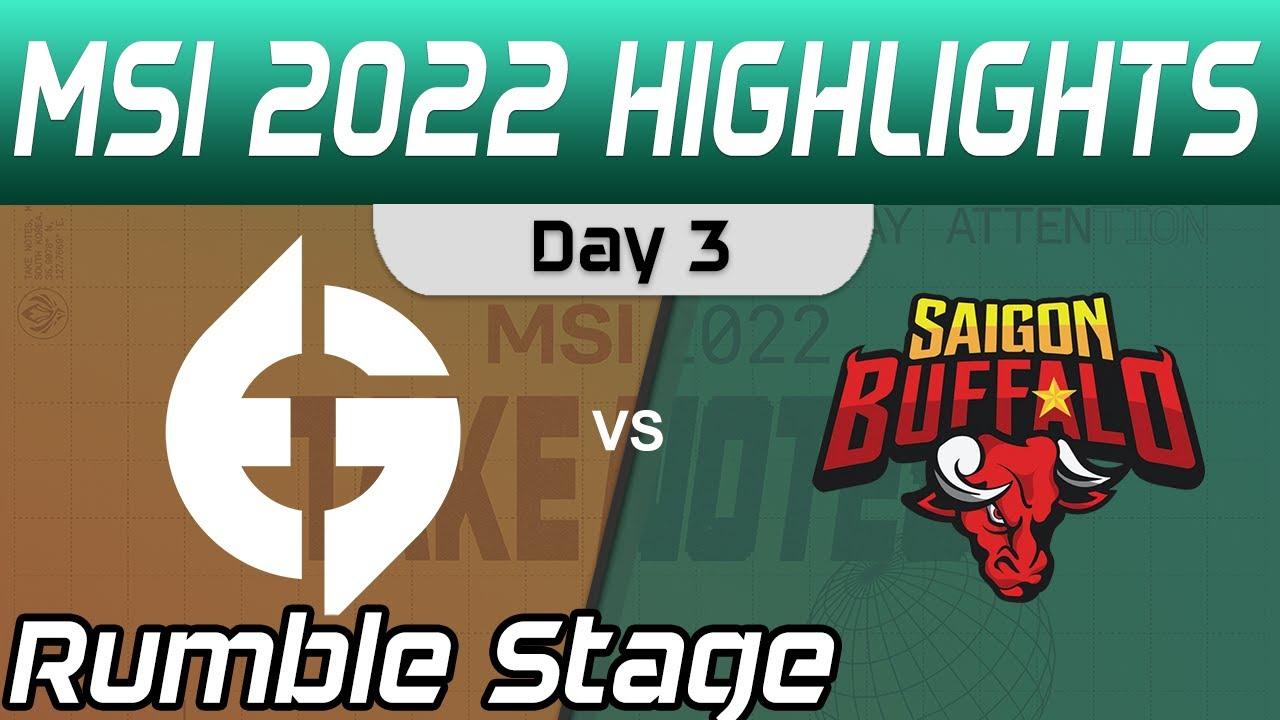 EG vs SGB Highlights Day 3 MSI 2022 Rumble Stage Evil Geniuses vs Saigon Buffalo by Onivia thumbnail