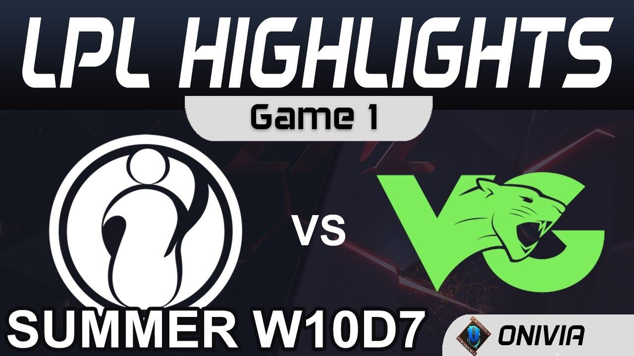 IG vs VG Highlights Game 1 LPL Summer Season 2020 W10D7 Invictus Gaming vs Vici Gaming by Onivia thumbnail