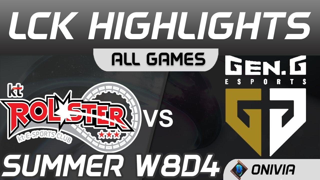 KT vs GEN Highlights ALL GAMES LCK Summer Season 2020 W8D4 KT Rolster vs Gen G by Onivia thumbnail