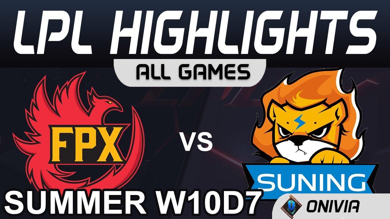 FPX vs SN Highlights ALL GAMES LPL Summer Season 2020 W10D7 FunPlus Phoenix vs Suning by Onivia thumbnail