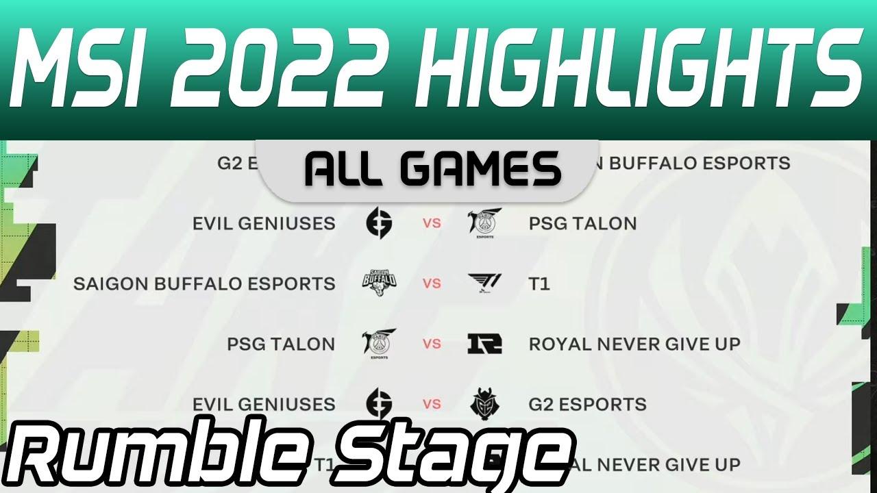 MSI highlights Day 5 Rumble Stage All Games MSI 2022 by Onivia thumbnail