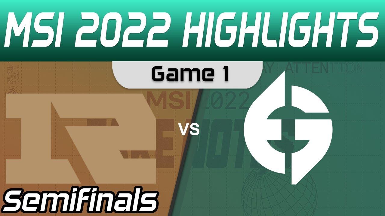 RNG vs EG Highlights Game 1 Semifinals MSI 2022 Royal Never Give Up vs Evil Geniuses by Onivia thumbnail