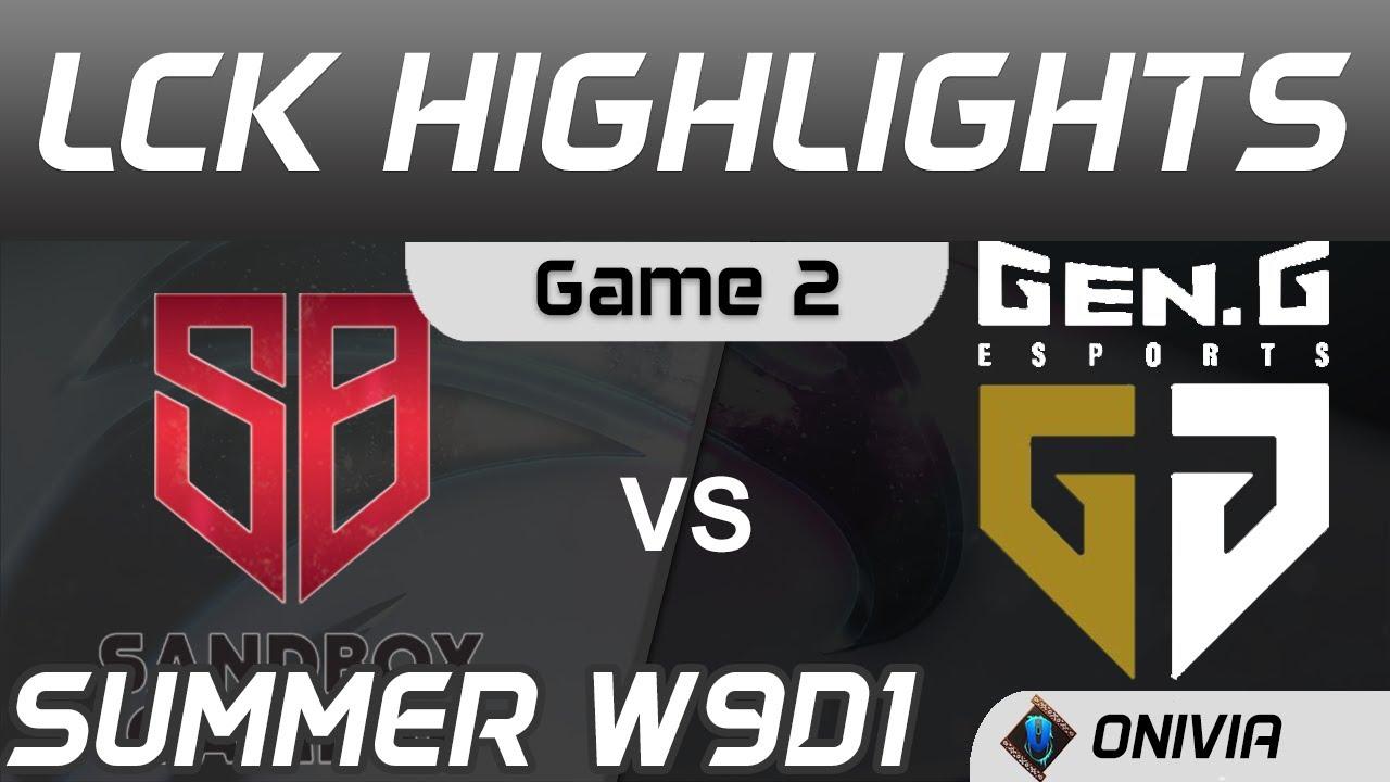 SB vs GEN Highlights Game 2 LCK Summer Season 2020 W9D1 SANDBOX Gaming vs Gen G by Onivia thumbnail