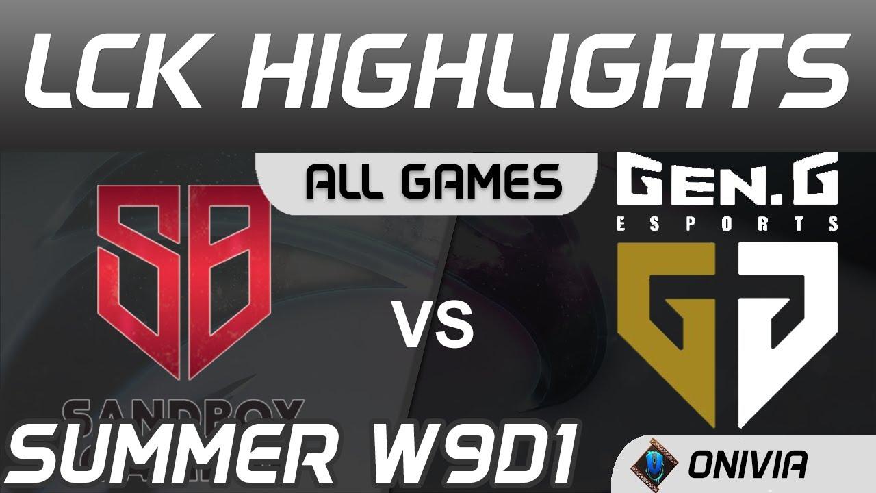 SB vs GEN Highlights ALL GAMES LCK Summer Season 2020 W9D1 SANDBOX Gaming vs Gen G by Onivia thumbnail