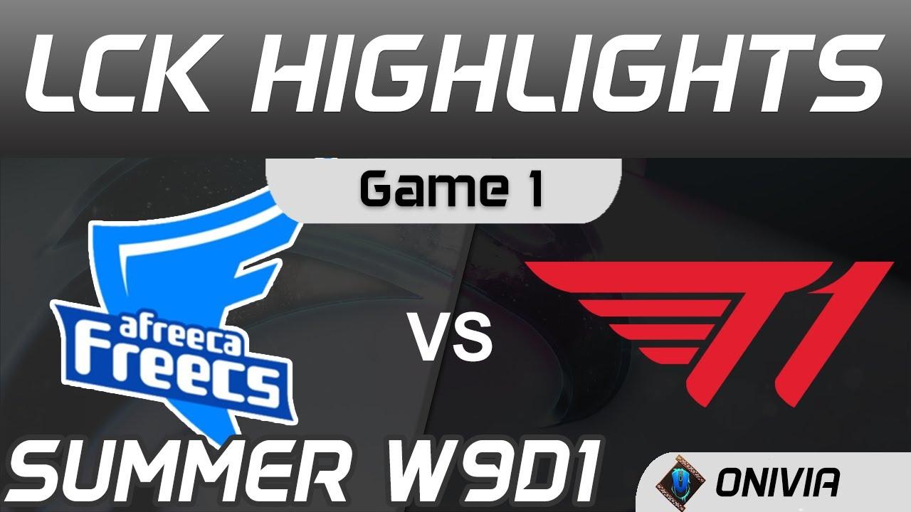 AF vs T1 Highlights Game 1 LCK Summer Season 2020 W9D1 Afreeca Freecs vs T1 by Onivia thumbnail