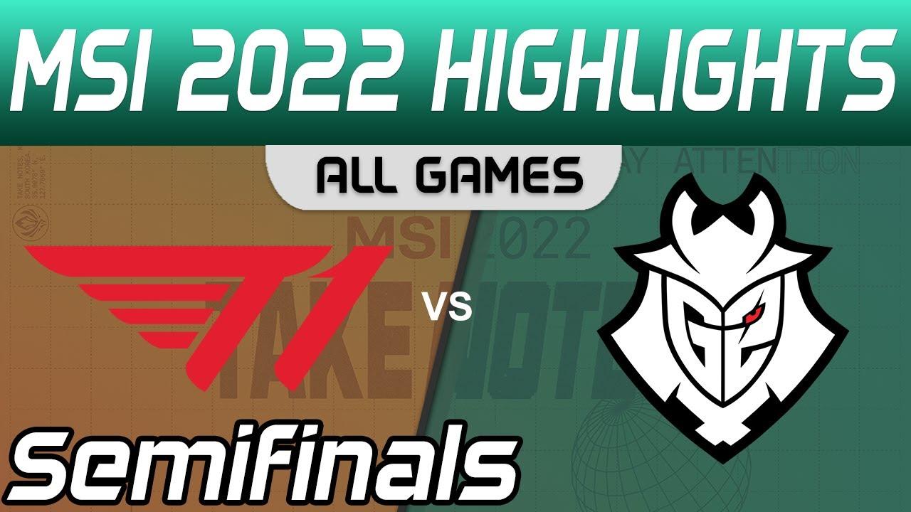 T1 vs G2 Highlights ALL GAMES Semifinals MSI 2022 T1 vs G2 Esports by Onivia thumbnail