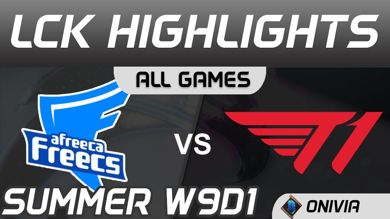 AF vs T1 Highlights ALL GAMES LCK Summer Season 2020 W9D1 Afreeca Freecs vs T1 by Onivia thumbnail