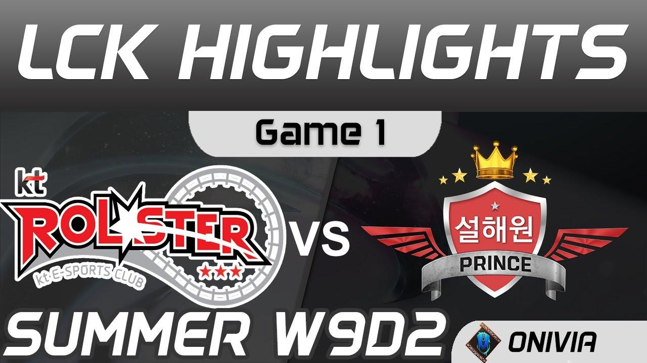 KT vs SP Highlights Game 1 LCK Summer Season 2020 W9D2 KT Rolster vs SeolHaeOne Prince by Onivia thumbnail