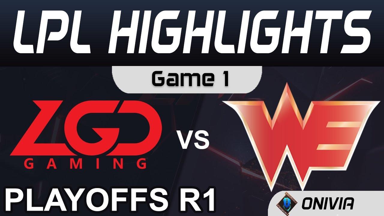 LGD vs WE Highlights Game 1 Round1 LPL Summer Playoffs 2020 LGD Gaming vs Team WE by Onivia thumbnail