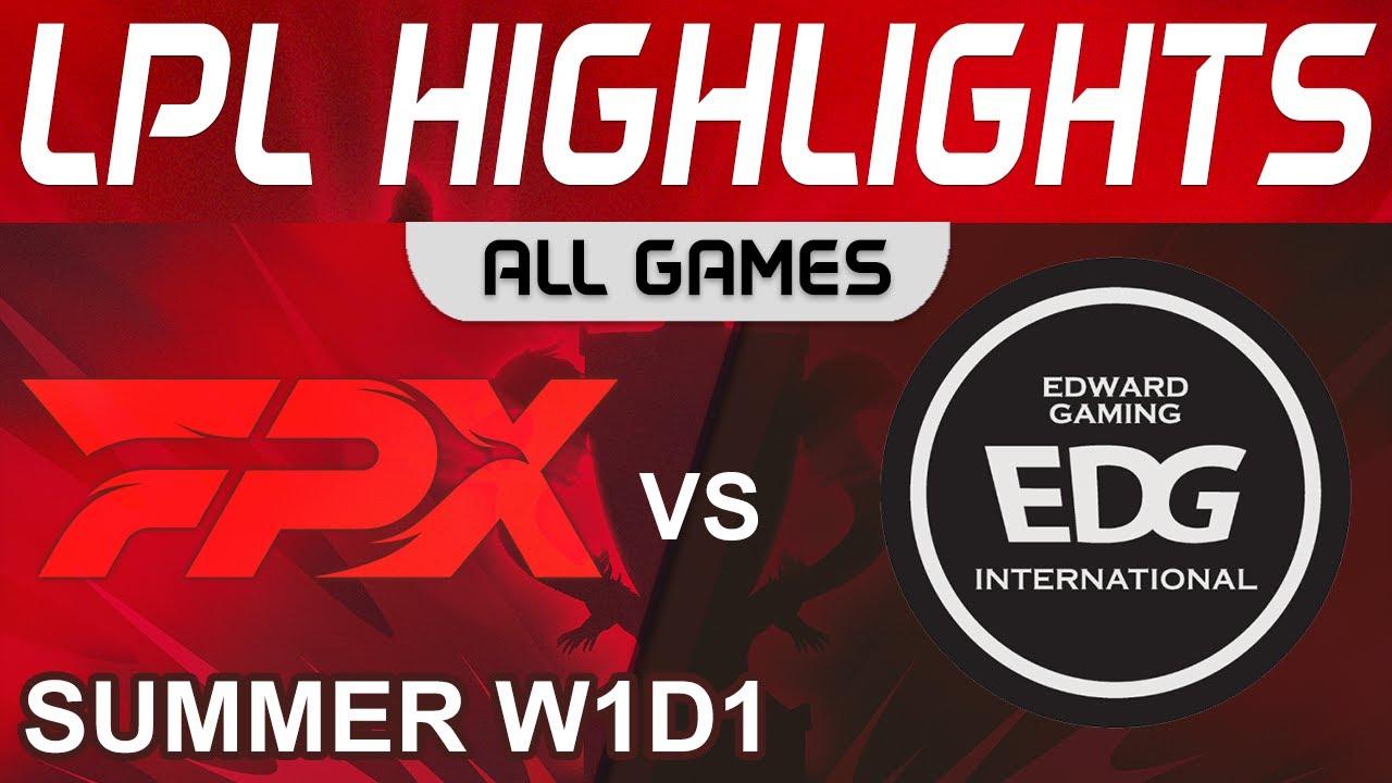 FPX vs EDG Highlights ALL GAMES LPL W1D1 Summer Season 2022 FunPlus Phoenix vs EDward Gaming by Oniv thumbnail