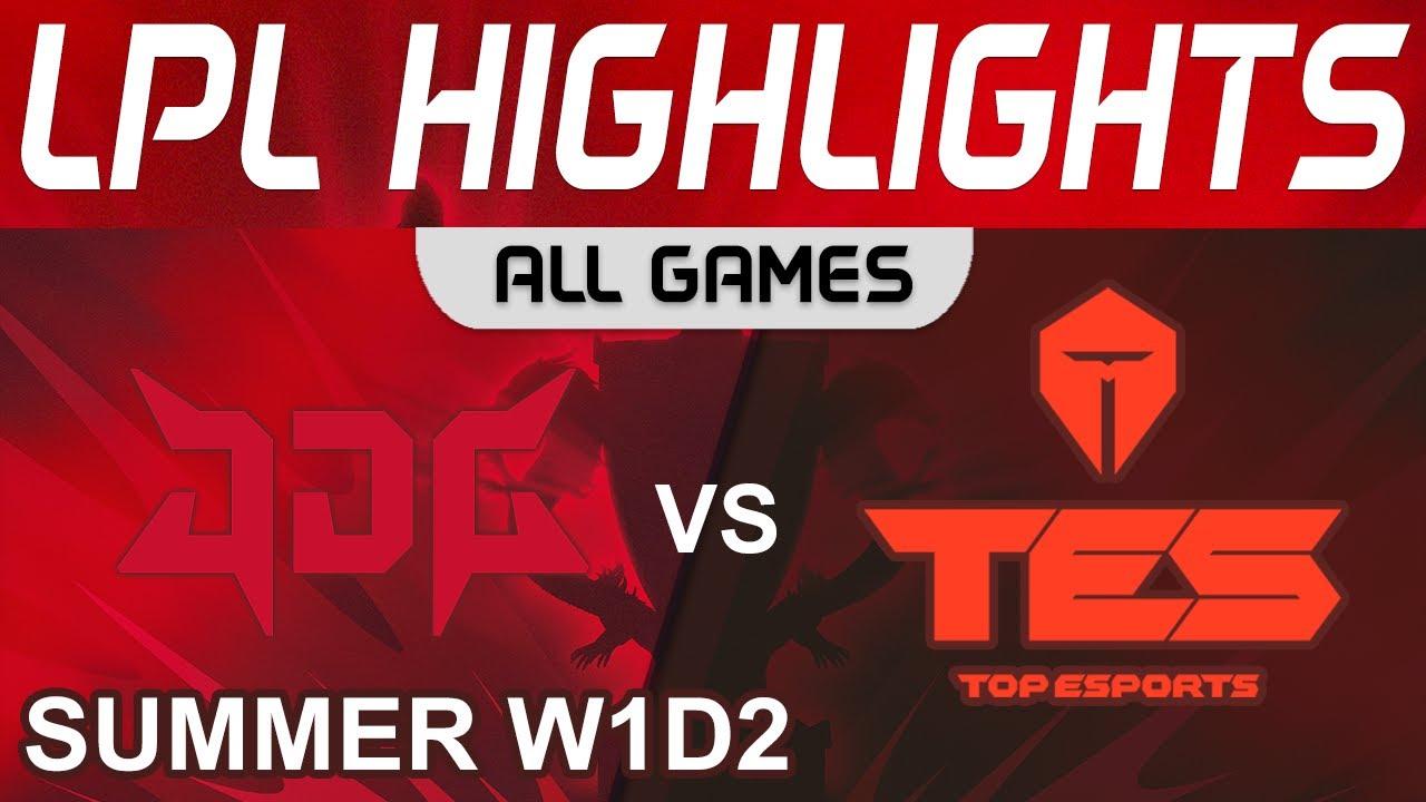 JDG vs TES Highlights ALL GAMES LPL W1D2 Summer Season 2022 JD Gaming vs Top Esports by Onivia thumbnail