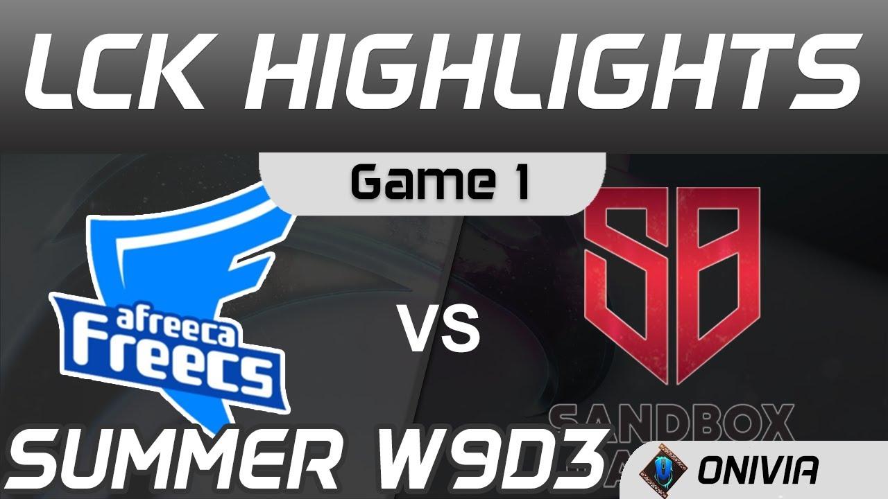 AF vs SB Highlights Game 1 LCK Summer Season 2020 W9D3 Afreeca Freecs vs SANDBOX Gaming by Onivia thumbnail