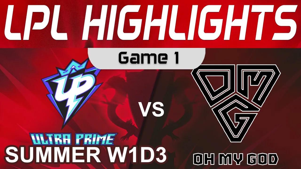 UP vs OMG Highlights Game 1 LPL W1D3 Summer Season 2022 Ultra Prime vs Oh My God by Onivia thumbnail