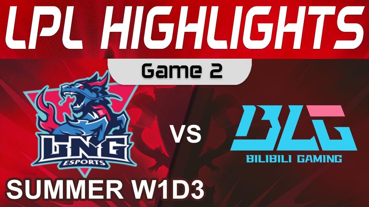 LNG vs BLG Highlights Game 2 LPL W1D3 Summer Season 2022 LNG Esports vs Bilibili Gaming by Onivia thumbnail