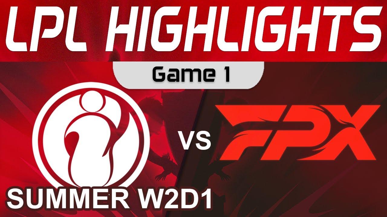 IG vs FPX Highlights Game 1 LPL W2D1 Summer Season 2022 Invictus Gaming vs FunPlus Phoenix by Onivia thumbnail