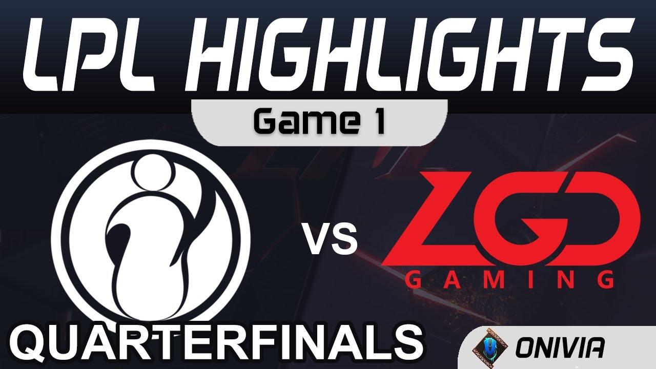 IG vs LGD Highlights Game 1 Quarterfinals LPL Summer Playoffs 2020 Invictus Gaming vs LGD Gaming by thumbnail