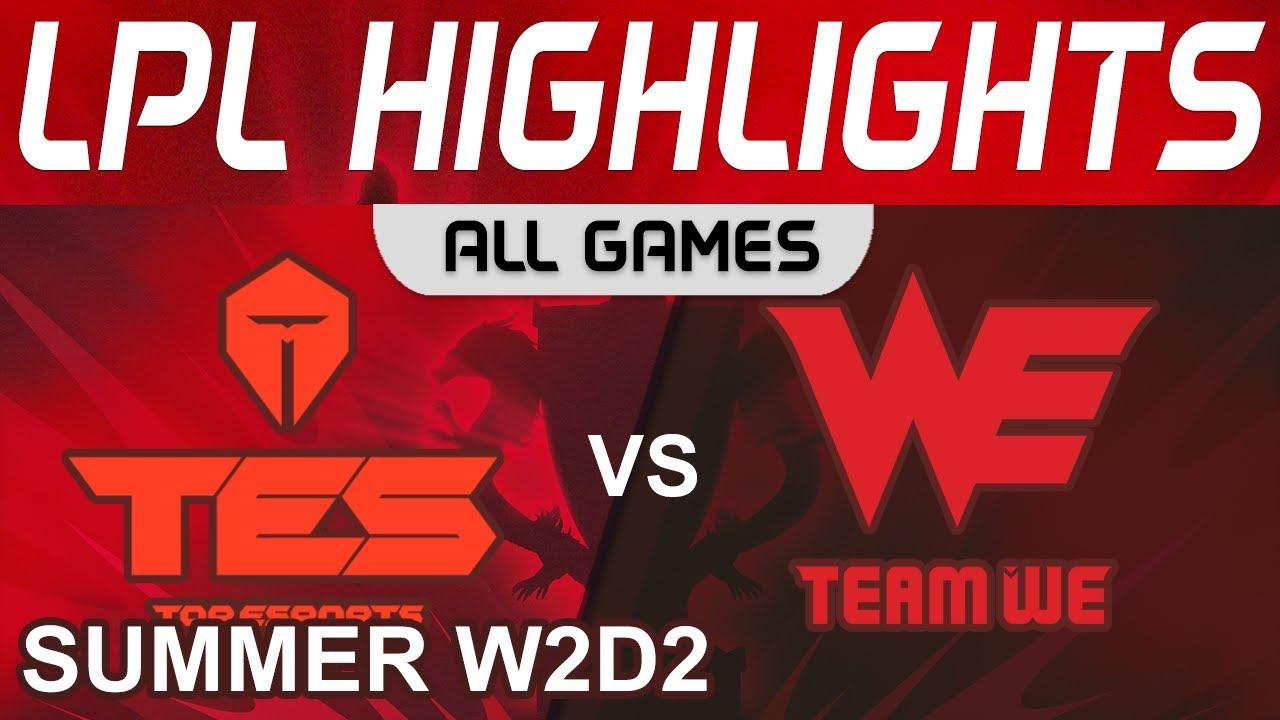 TES vs WE Highlights ALL GAMES LPL W2D2 Summer Season 2022 Top Esports vs Team WE by Onivia thumbnail