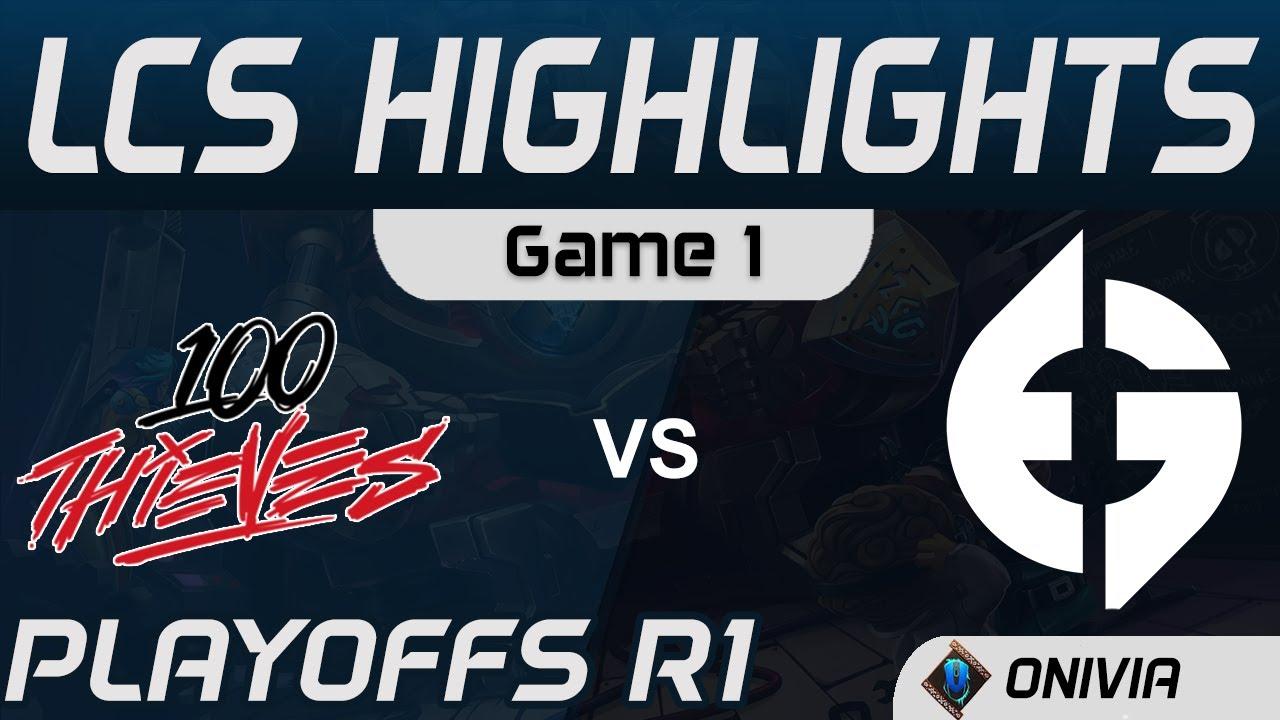 100 vs EG Highlights Game 1 Round1 LCS Summer Playoffs 2020 100 Thieves vs Evil Geniuses by Onivia thumbnail