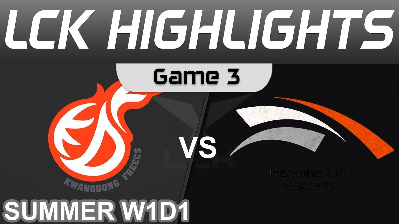 KDF vs HLE Highlights Game 3 LCK Summer Season W1D1 2022 Kwangdong Freecs vs Hanwha Life Esports by thumbnail