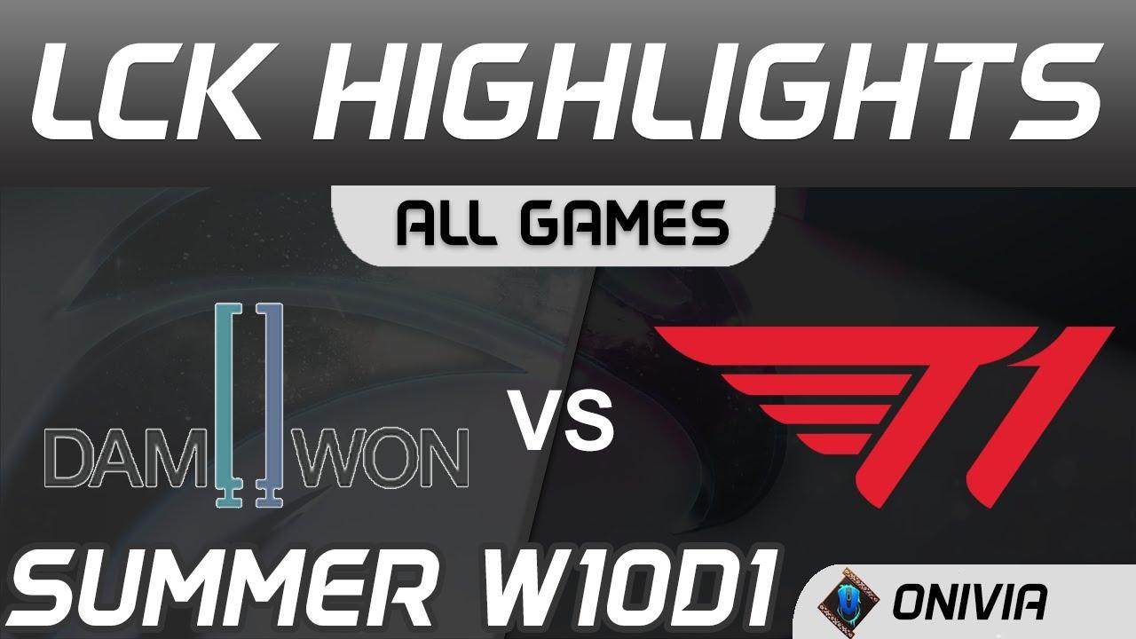 DWG vs T1 Highlights ALL GAMES LCK Summer Season 2020 W10D1 Damwon Gaming vs T1 by Onivia thumbnail