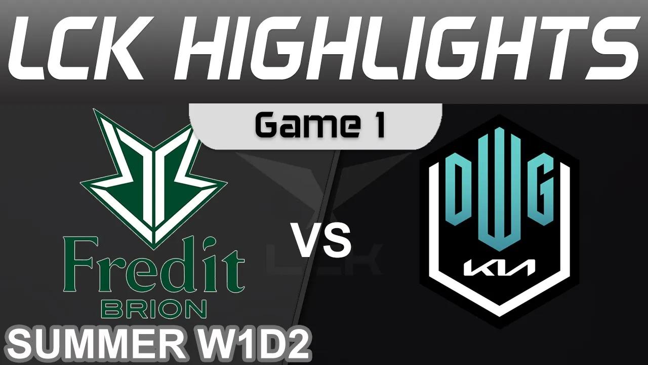 BRO vs DK Highlights Game 1 LCK Summer Season 2022 W1D2 Fredit BRION vs DWG KIA by Onivia thumbnail