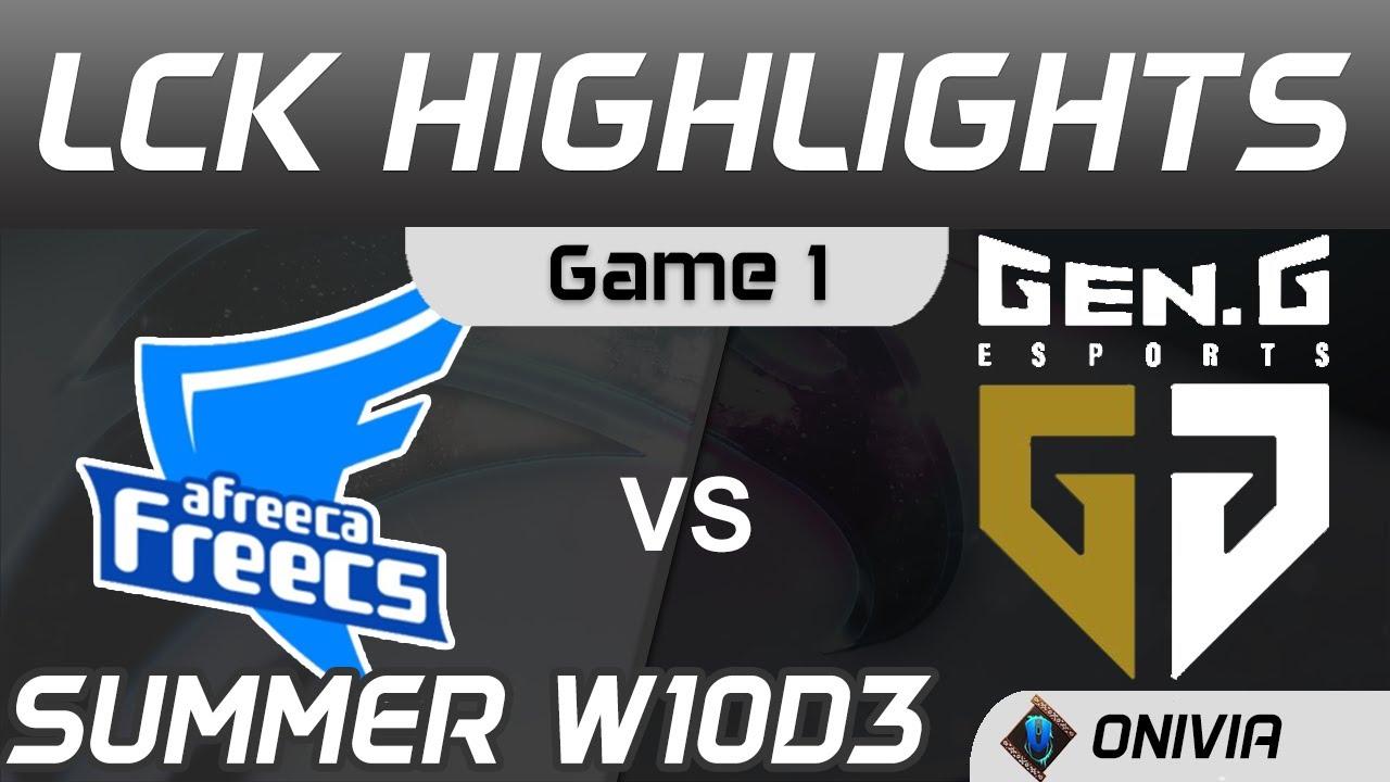 AF vs GEN Highlights Game 1 LCK Summer Season 2020 W10D3 Afreeca Freecs vs Gen G by Onivia thumbnail