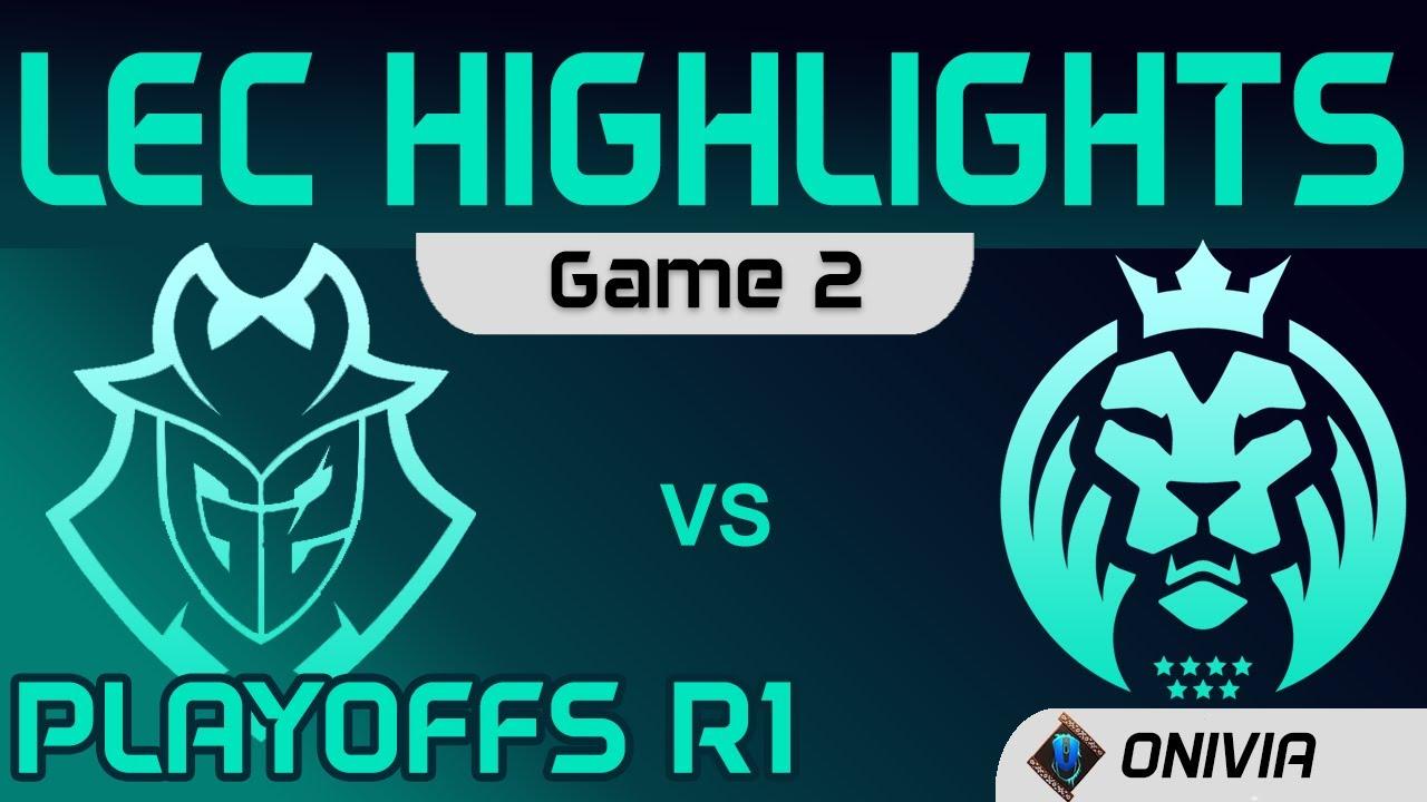 G2 vs MAD Highlights Game 2 Round1 LEC Summer Playoffs 2020 G2 Esports vs MAD Lions by Onivia thumbnail