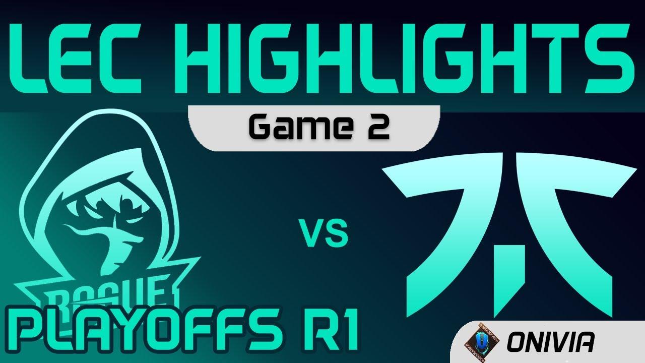 RGE vs FNC Highlights Game 2 Round1 LEC Summer Playoffs 2020 Rogue vs Fnatic by Onivia thumbnail