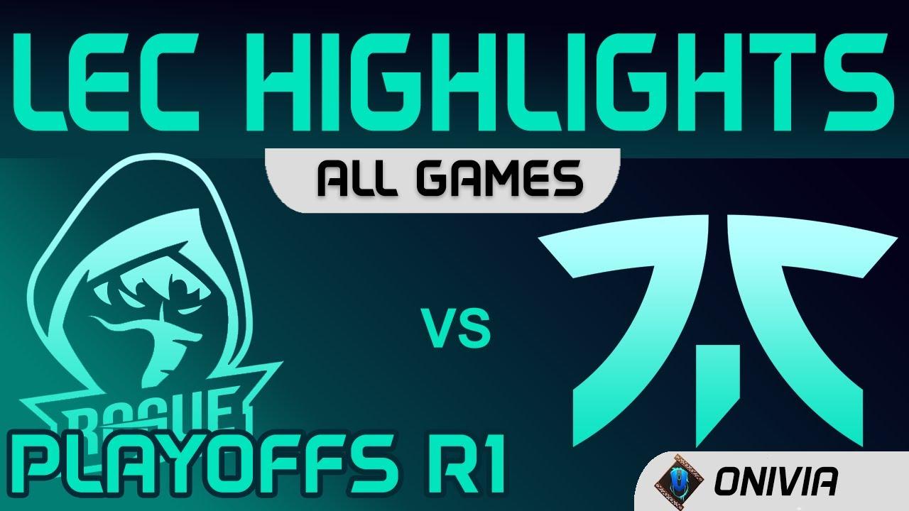 RGE vs FNC Highlights ALL GAMES Round1 LEC Summer Playoffs 2020 Rogue vs Fnatic by Onivia thumbnail