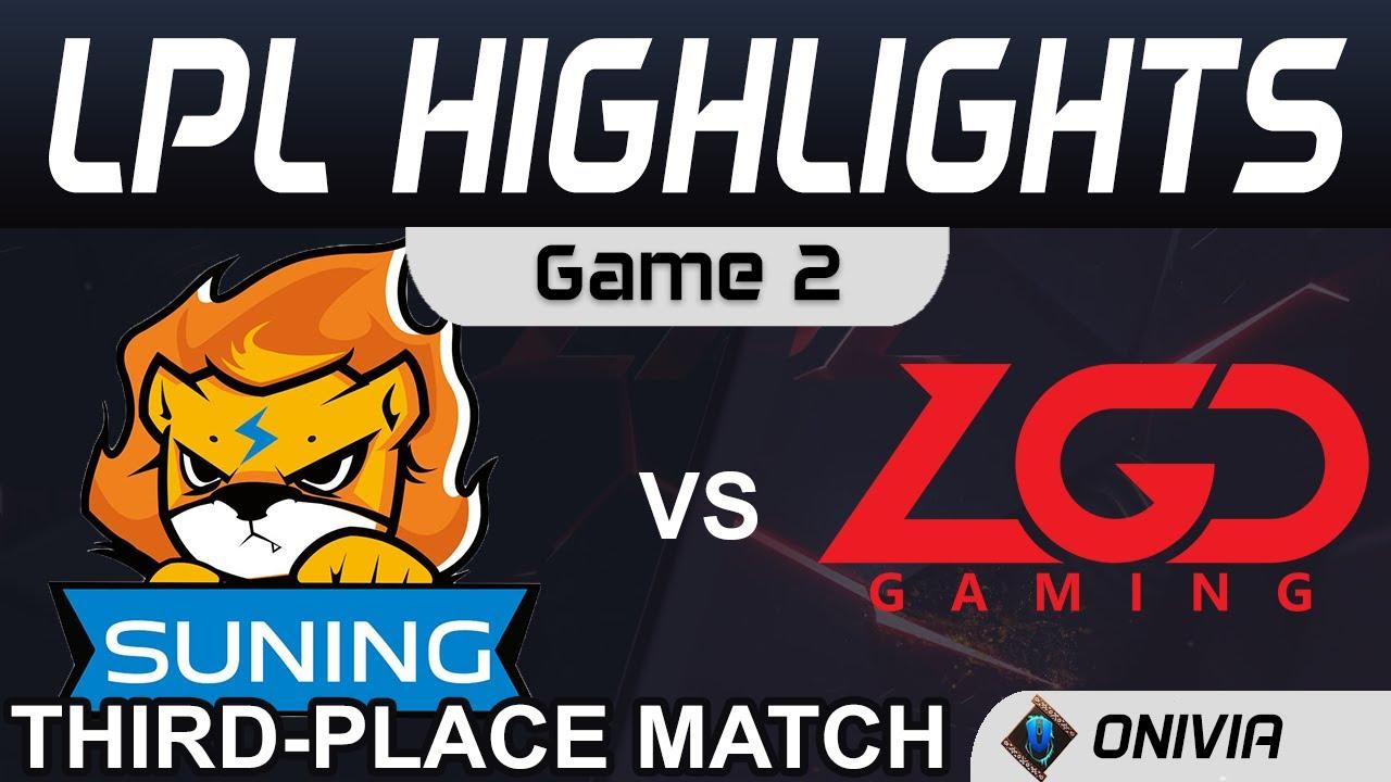 SN vs LGD Highlights Game 2 Third Place Match LPL Summer Playoffs 2020 Suning vs LGD Gaming by Onivi thumbnail