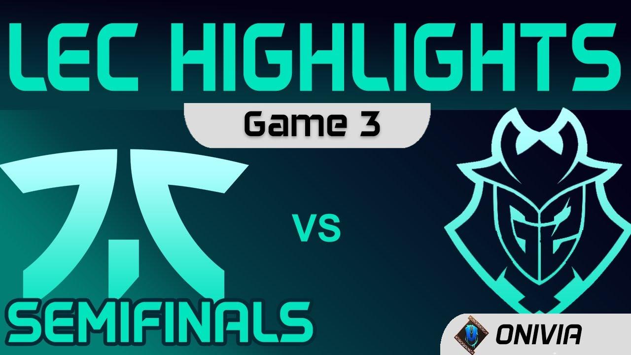 FNC vs G2 Highlights Game 3 Semifinals LEC Summer Playoffs 2020 Fnatic vs G2 Esports by Onivia thumbnail